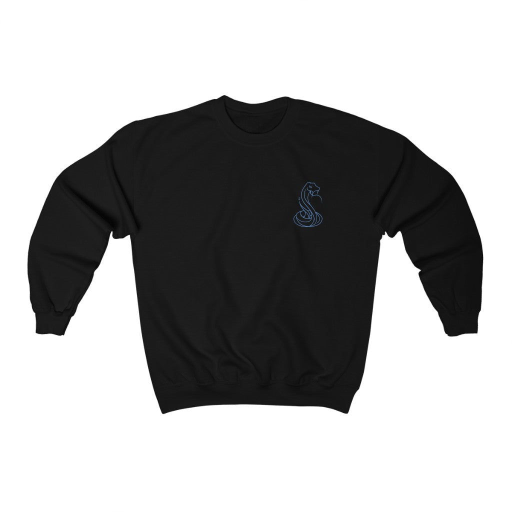Medusa Snakes Crewneck Sweatshirt Blue