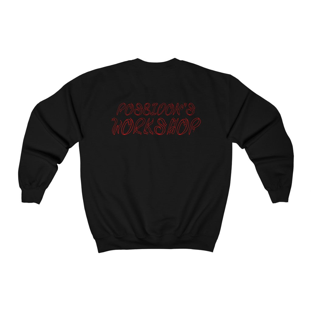 Medusa Snakes Crewneck Sweatshirt Red